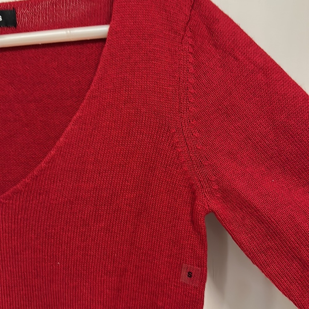 NWOT EXPRESS Woollen Mini dress with V-Neck and sleeves with pockets! Size UK S - Picture 12 of 13